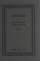 Annali della Fondazione Luigi Einaudi Volume 16 Anno 1982