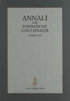 Annali della Fondazione Luigi Einaudi Volume 33 Anno 1999