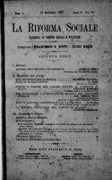 La riforma sociale. Rassegna di scienze sociali e politiche A.4 (1897) Vol. 7