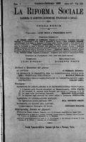 La riforma sociale. Rassegna di questioni economiche, finanziarie e sociali A.15 (1908) Vol. 19