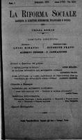 La riforma sociale. Rassegna di questioni economiche, finanziarie e sociali A.18 (1911) Vol. 22