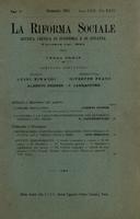 La riforma sociale. Rivista critica di economia e di finanza A.22 (1915) Vol. 26