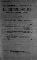 La riforma sociale. Rivista critica di economia e di finanza A.37 (1930) Vol. 41