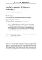 Analisi economica dell'impatto tecnologico (Economic Analysis of Technological Impact)