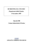 III Meeting sul titanio