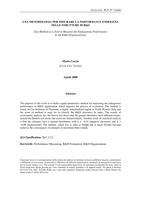 Una metodologia per misurare la performance endogena nelle strutture di R&amp;S (Syn Method as a Tool to Measure the Endogenous Performance in the R&amp;D Organizations)