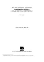 L'impronta ecologica : analisi regionale e settoriale