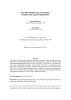 Does debt discipline state-owned firms? Evidence from a panel of Italian firms