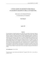 L'innovazione nei distretti industriali. Una rassegna ragionata della letteratura (Innovation in the Industrial Districts. A Critical Survey of Literature)