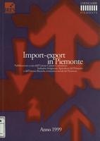 Import-export in Piemonte : anno 1999