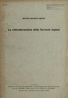 La ristrutturazione delle ferrovie inglesi