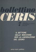 Bollettino CERIS n. 07 Il settore delle macchine per la lavorazione del legno