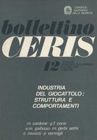 Bollettino CERIS n. 12 Industria del giocattolo. Struttura e comportamenti