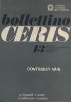Bollettino CERIS n. 13 Contributi vari