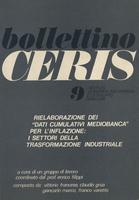 Bollettino CERIS n. 09 Rielaborazione dei dati cumulativi mediobanca per l'inflazione. I settori della trasformazione industriale