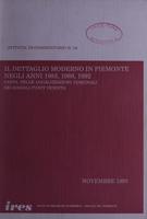 Il dettaglio moderno in Piemonte negli anni 1983,1988,1992 : carta delle localizzazioni comunali dei singoli punti vendita