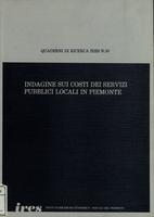 Indagine sui costi dei servizi pubblici locali in Piemonte