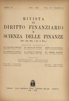 Rivista di diritto finanziario e scienza delle finanze. 1940, Anno 4, Volume 4, Parte 2