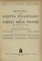 Rivista di diritto finanziario e scienza delle finanze. 1942, Anno 6, Volume 6, Parte 2