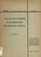 Analisi delle tendenze di localizzazione dell'industria italiana