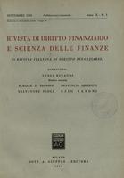 Rivista di diritto finanziario e scienza delle finanze. 1950, Anno 9, N.3, settembre