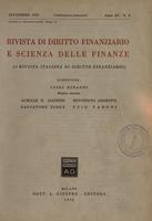 Rivista di diritto finanziario e scienza delle finanze. 1952, Anno 11, n.3, settembre