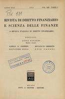 Rivista di diritto finanziario e scienza delle finanze. 1954, Anno 13, vol.13, parte 1