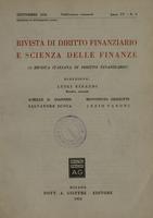 Rivista di diritto finanziario e scienza delle finanze. 1956, Anno 15, n.3, settembre