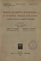 Rivista di diritto finanziario e scienza delle finanze. 1956, Anno 15, n.1, marzo