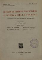 Rivista di diritto finanziario e scienza delle finanze. 1956, Anno 15, n.2, giugno