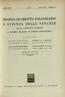 Rivista di diritto finanziario e scienza delle finanze. 1958, Anno 17, vol.17, parte 2