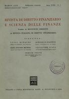 Rivista di diritto finanziario e scienza delle finanze. 1959, Anno 18, n.1, marzo