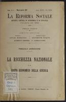 La ricchezza nazionale e il costo economico della guerra