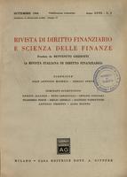 Rivista di diritto finanziario e scienza delle finanze. 1968, Anno 27, n.3, settembre