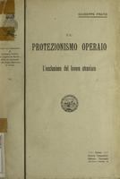 Il protezionismo operaio : l'esclusione del lavoro straniero