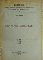 Problemi monetari