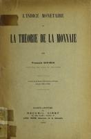 L'indice monetaire et la theorie de la monnaie