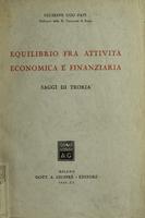 Equilibrio fra attività economica e finanziaria