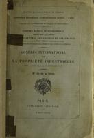 Congrès international de la propriété industrielle : tenu à Paris du 5 au 17 septembre 1878