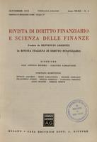 Rivista di diritto finanziario e scienza delle finanze. 1973, Anno 32, n.3, settembre