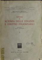 Studi di scienza delle finanze e diritto finanziario vol. 2