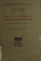 Sviluppo corporeo e predisposizioni morbose : contributi statistici alle conoscenze della medicina costituzionale