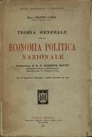 Teoria generale della economia politica nazionale