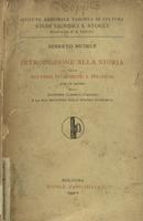 Introduzione alla storia delle dottrine economiche e politiche : con un saggio sulla economia classica italiana e la sua influenza sulla scienza economica