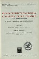 Rivista di diritto finanziario e scienza delle finanze. 1976, Anno 35, n.4, dicembre
