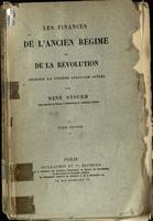 Les finances de l'Ancien régime et de la Révolution : origines du système financier actuel