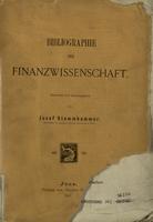 Bibliographie der Finanzwissenschaft