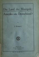 Das Land der Monopole : Amerika oder Deutschland?