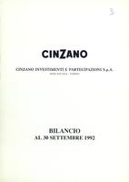 CINZANO 1992 – esercizio 71