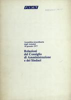 FIAT 1977 - Assemblea straordinaria degli azionisti. 18 Gennaio 1977